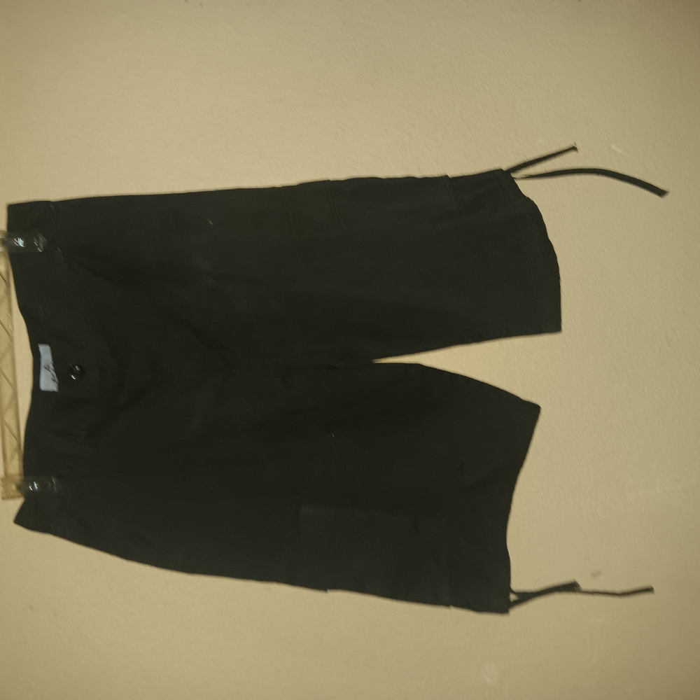 ALL ACCESS Black Cargo Pants with Drawstring Waist